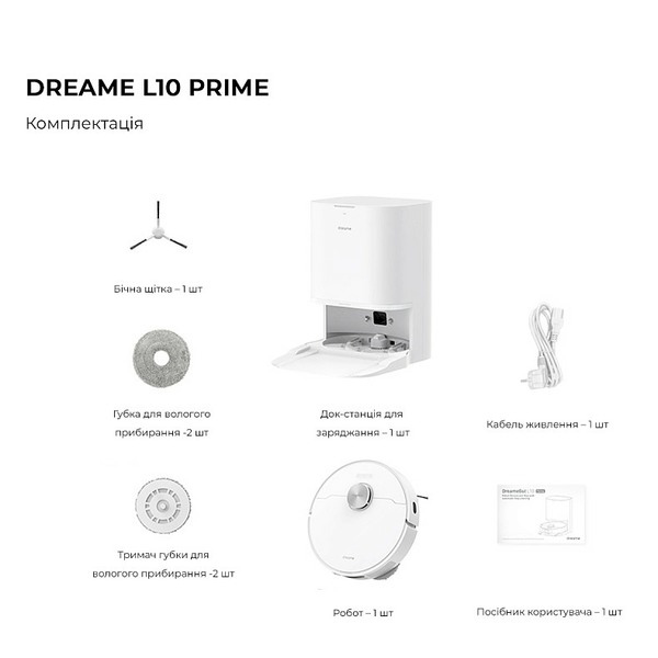 Робот пылесос Dreame L10 Prime RLL11GC-1152 фото